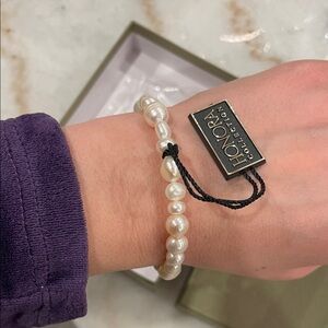 Honora Collection White Pearl Bracelets (set of 3)